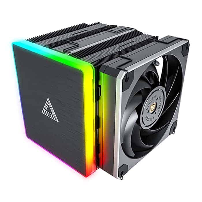 (image for) Montech METAL DT24 PREMIUM Intel/AMD ARGB Air CPU Cooler with 2x 120mm PWM Fan